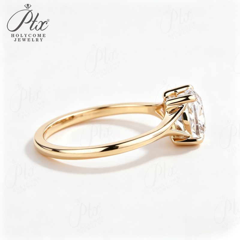 1ct Cushion Lab-Grown Diamond Bridal Set, IGI Certified — view 6, SKU BS200
