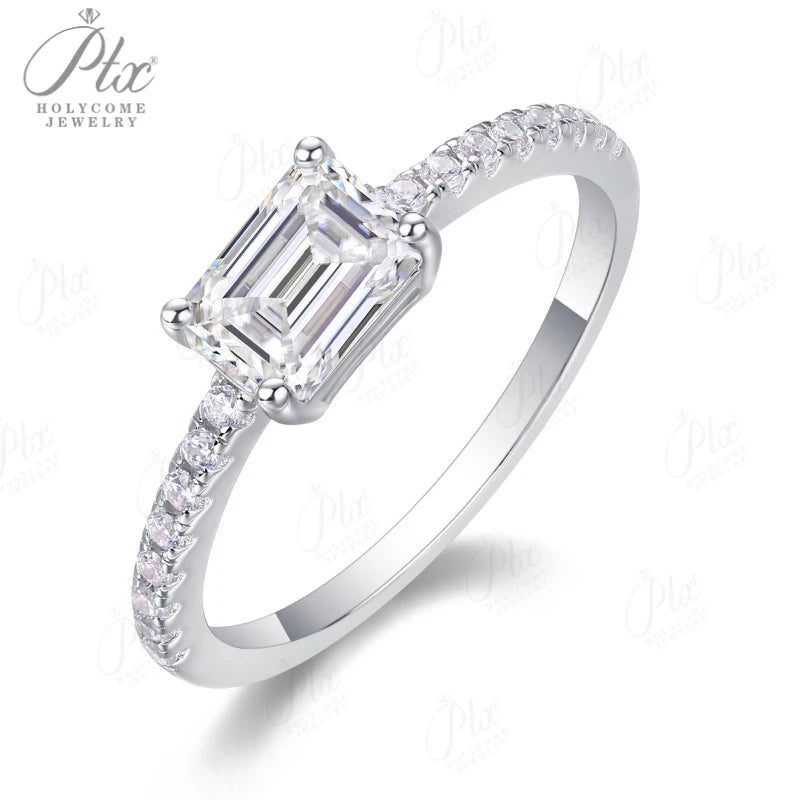 1ct Round Moissanite Bridal Set — view 2, SKU BS202