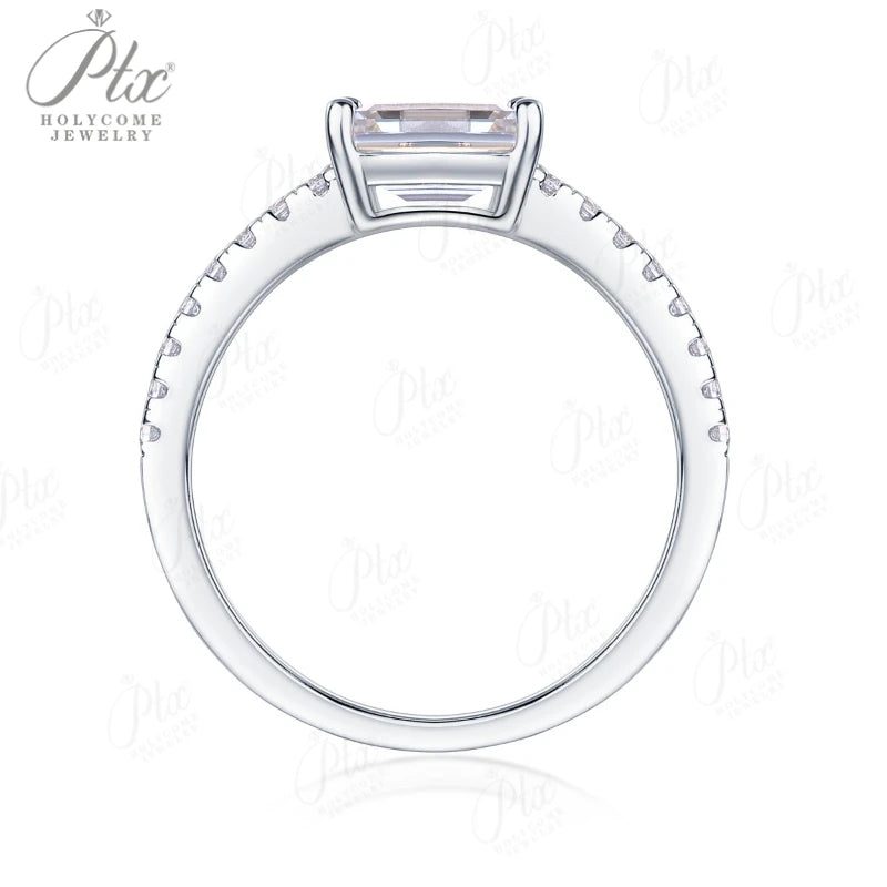 1ct Round Moissanite Bridal Set — view 4, SKU BS202
