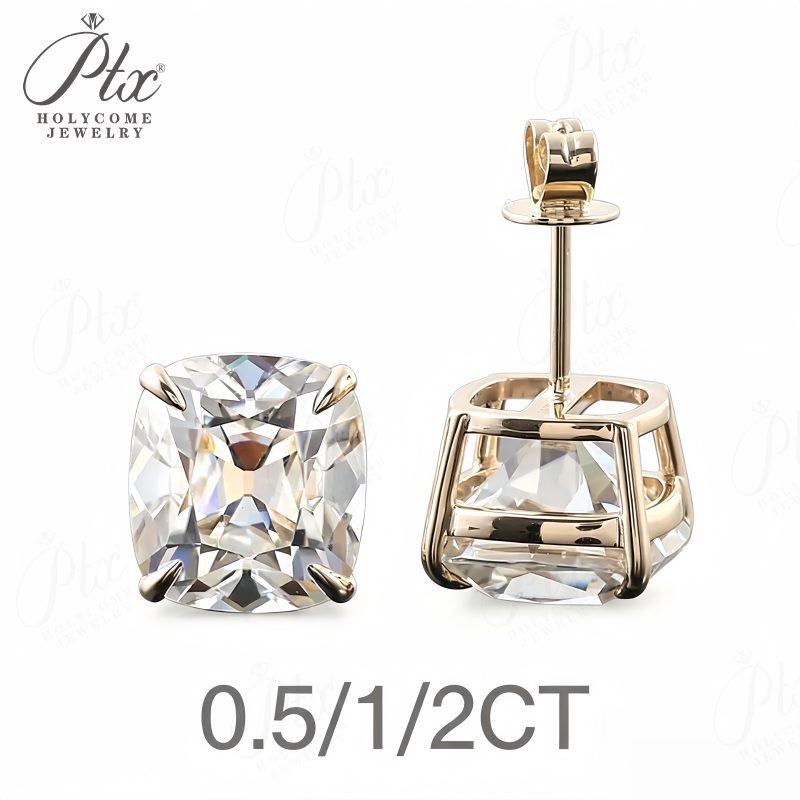 1ct Cushion Lab-Grown Diamond Bridal Set — main, SKU BS209