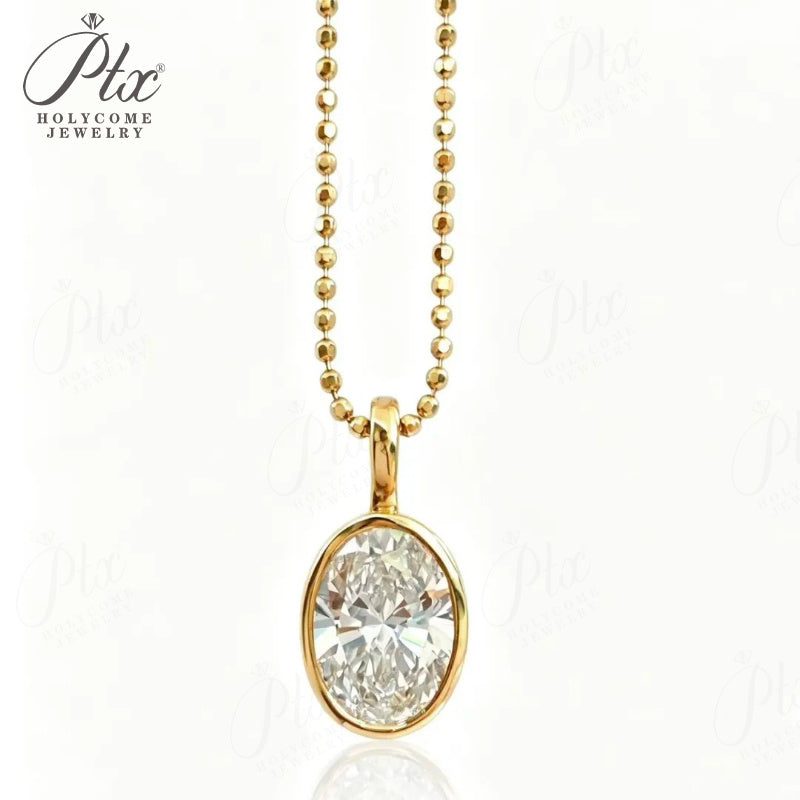 2ct Round Heart Lab-Grown Diamond Necklace — view 4, SKU LGD001