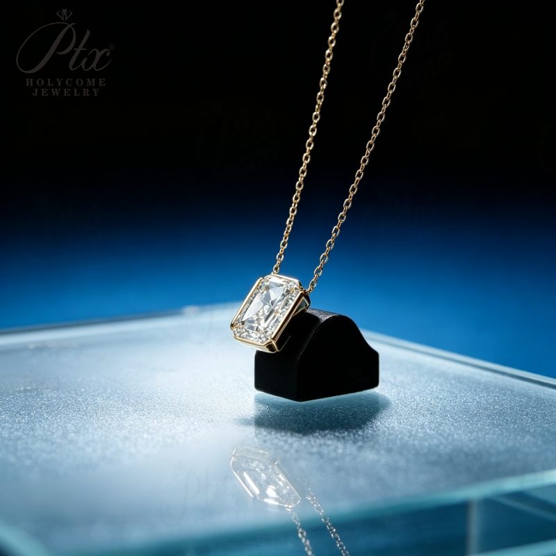 Radiant Lab-Grown Diamond Necklace, IGI Certified — main, SKU LGD002