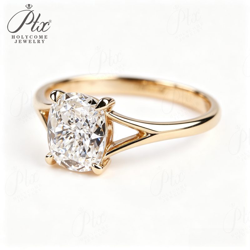 1–3ct Cushion Lab-Grown Diamond Ring, IGI Certified — view 3, SKU LGD008
