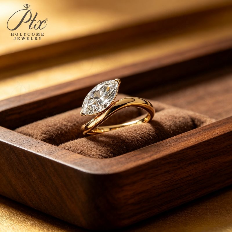 1–2ct Marquise Lab-Grown Diamond Ring, IGI Certified — view 4, SKU LGD009