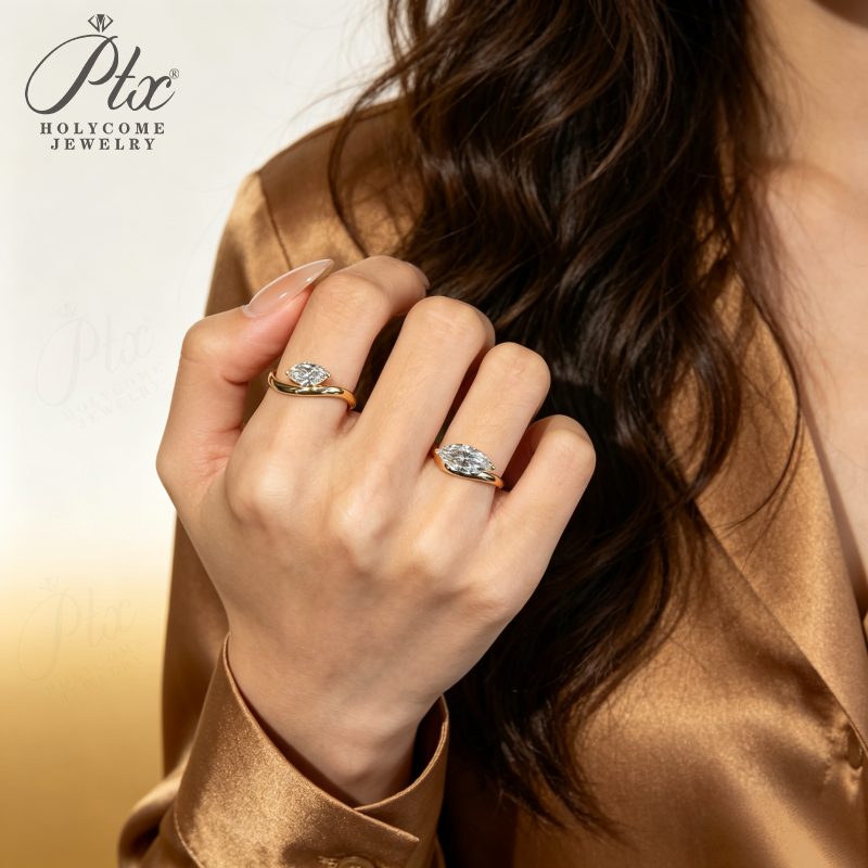 1–2ct Marquise Lab-Grown Diamond Ring, IGI Certified — view 6, SKU LGD009
