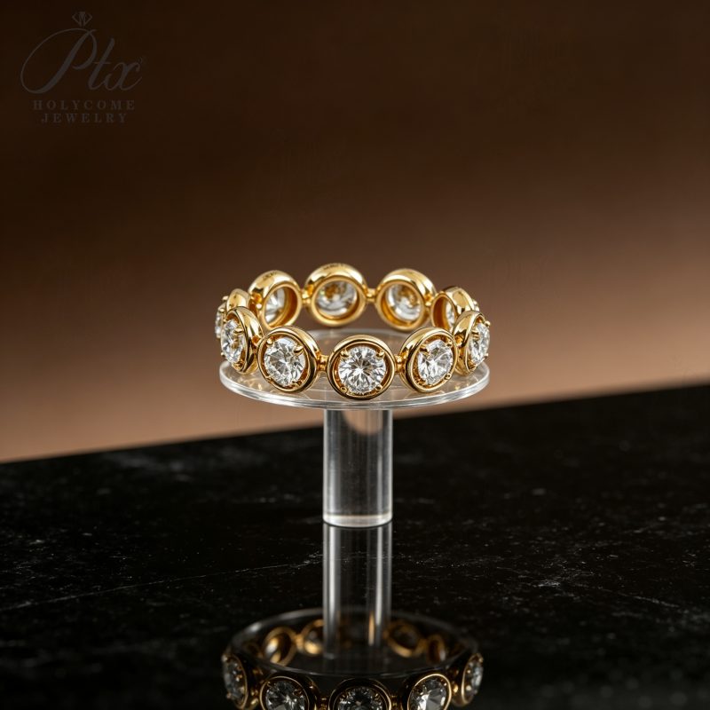 Round Lab-Grown Diamond Ring, IGI Certified — view 4, SKU LGD014
