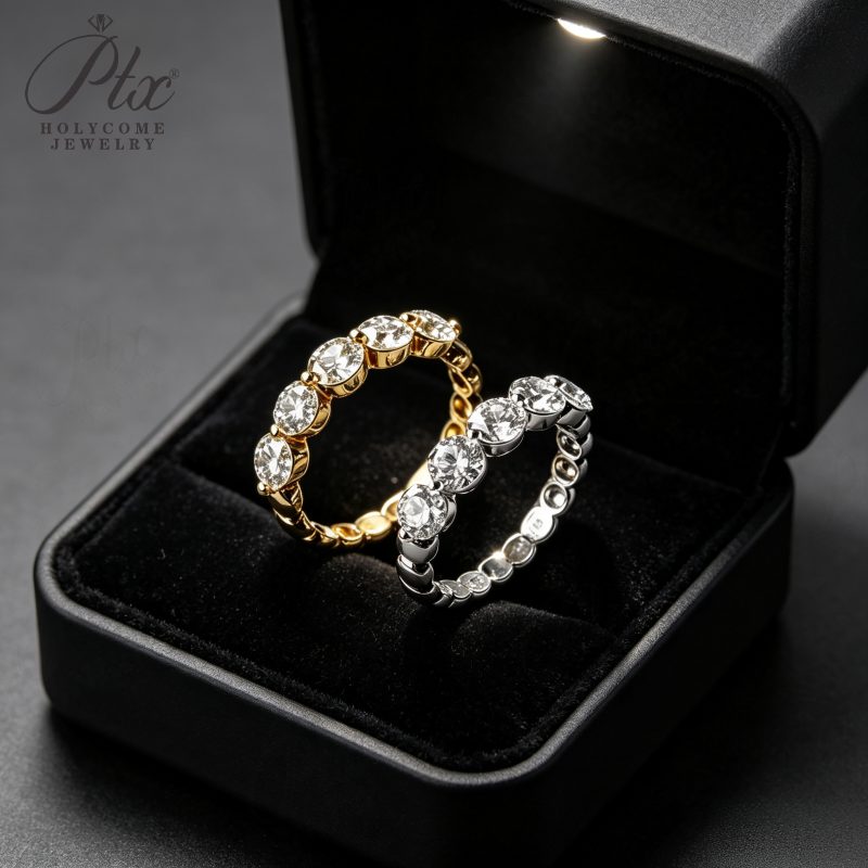 Round Lab-Grown Diamond Ring, IGI Certified — Design 37 — view 2, SKU LGD015