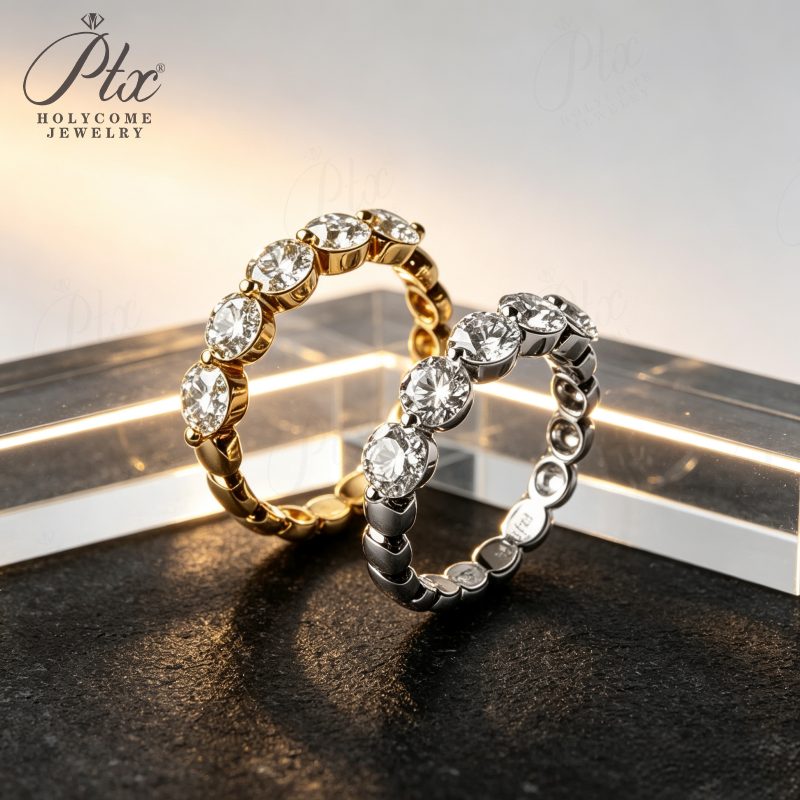 Round Lab-Grown Diamond Ring, IGI Certified — Design 37 — view 3, SKU LGD015