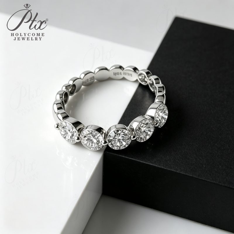 Round Lab-Grown Diamond Ring, IGI Certified — Design 37 — view 4, SKU LGD015