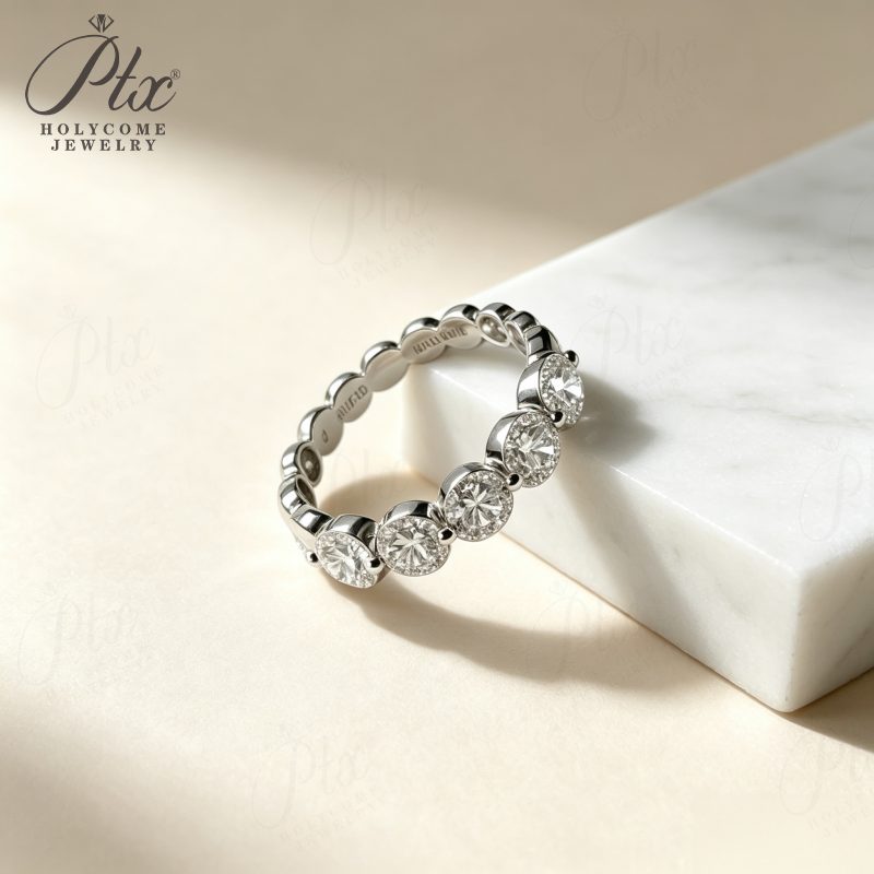 Round Lab-Grown Diamond Ring, IGI Certified — Design 37 — view 5, SKU LGD015