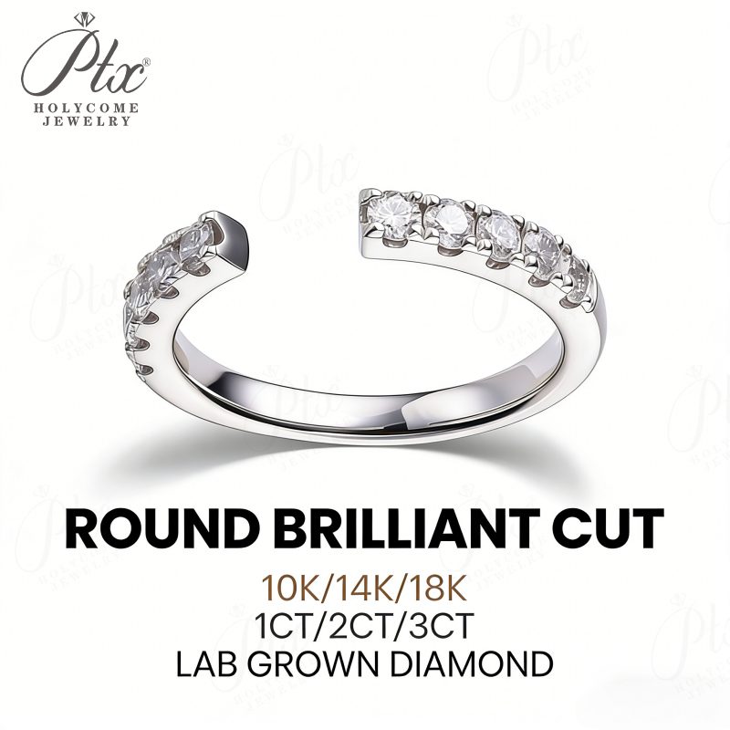 Round Lab-Grown Diamond Ring — Design 38 — main, SKU LGD016