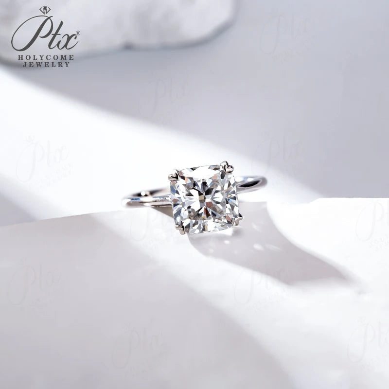 Cushion Lab-Grown Diamond Ring — view 2, SKU LGD017