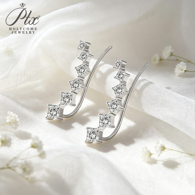 Lab-Grown Diamond Earrings — Design 92 — view 2, SKU LGD024