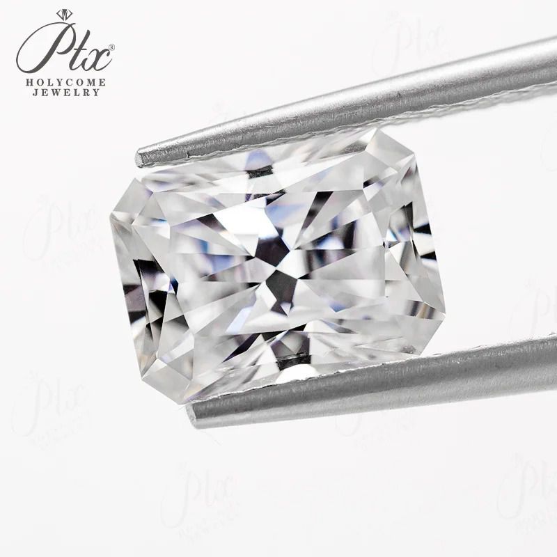 Loose Radiant Moissanite 6x6mm — view 2, SKU LSR6