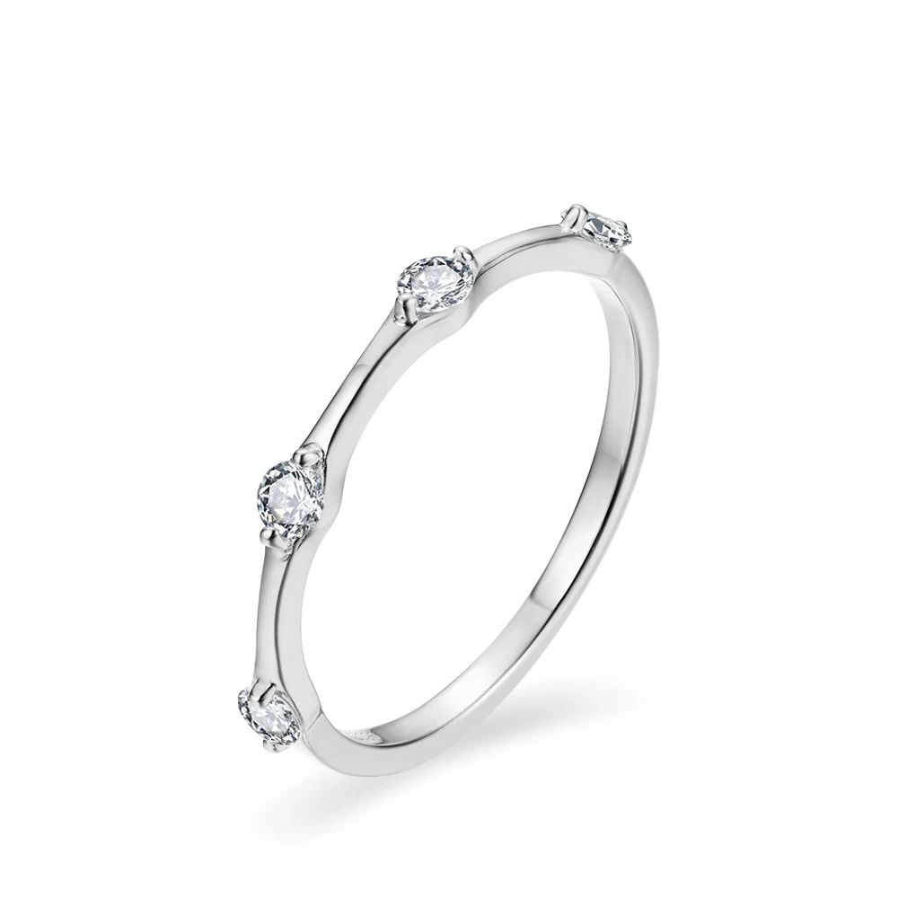 Four-Stone Round Anniversary Ring — main, SKU MA167