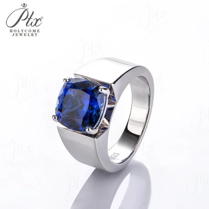 10mm Cushion Moissanite Ring, GRA Certified — view 2, SKU MOI007