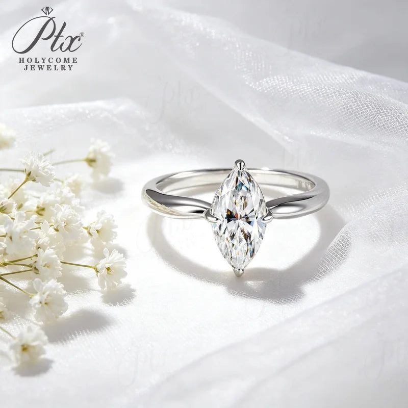1–3ct Marquise Moissanite Ring, GRA Certified — view 5, SKU MOI008