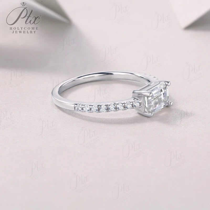 1ct Moissanite Ring — view 5, SKU MOI009