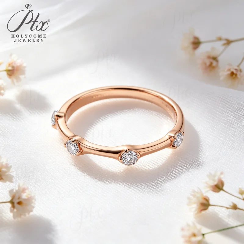 2.5mm Round Moissanite Ring, GRA Certified — main, SKU MOI011