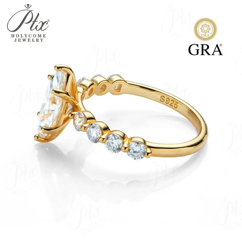 2ct Marquise Moissanite Ring, GRA Certified — view 4, SKU MOI015