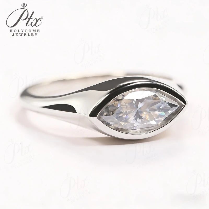 2ct Marquise Moissanite Ring — view 2, SKU MOI016