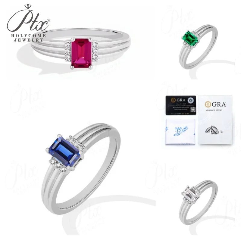 7mm Moissanite Ring, GRA Certified — main, SKU MOI019