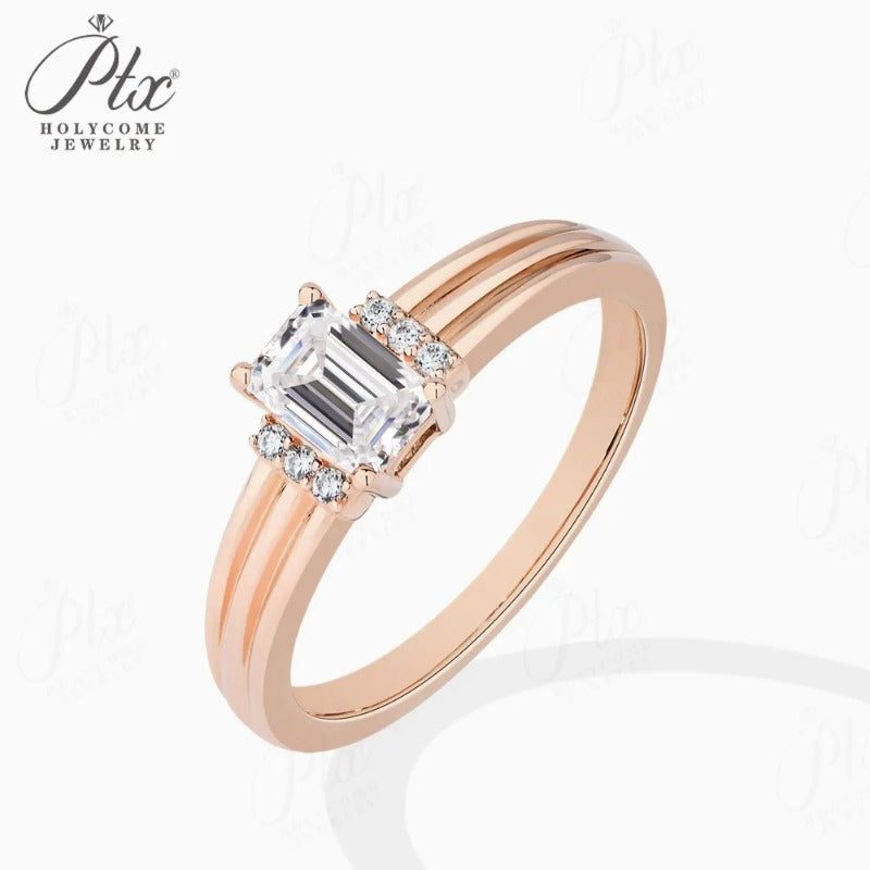 7mm Moissanite Ring, GRA Certified — view 6, SKU MOI019