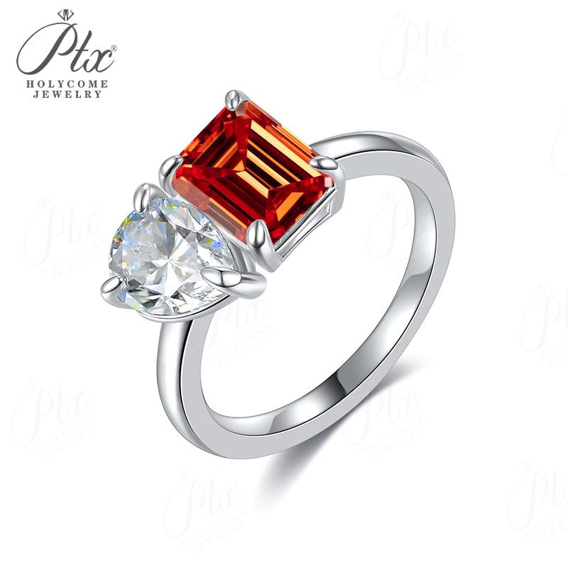Pear Moissanite Ring — main, SKU MOI022