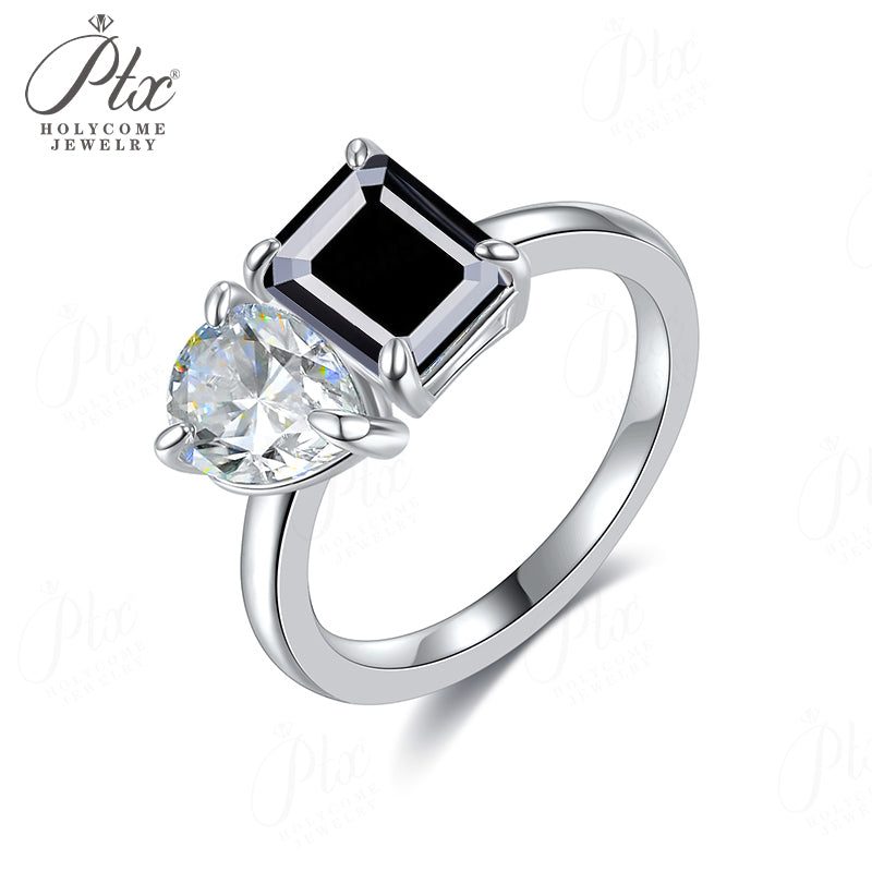 Pear Moissanite Ring — view 5, SKU MOI022