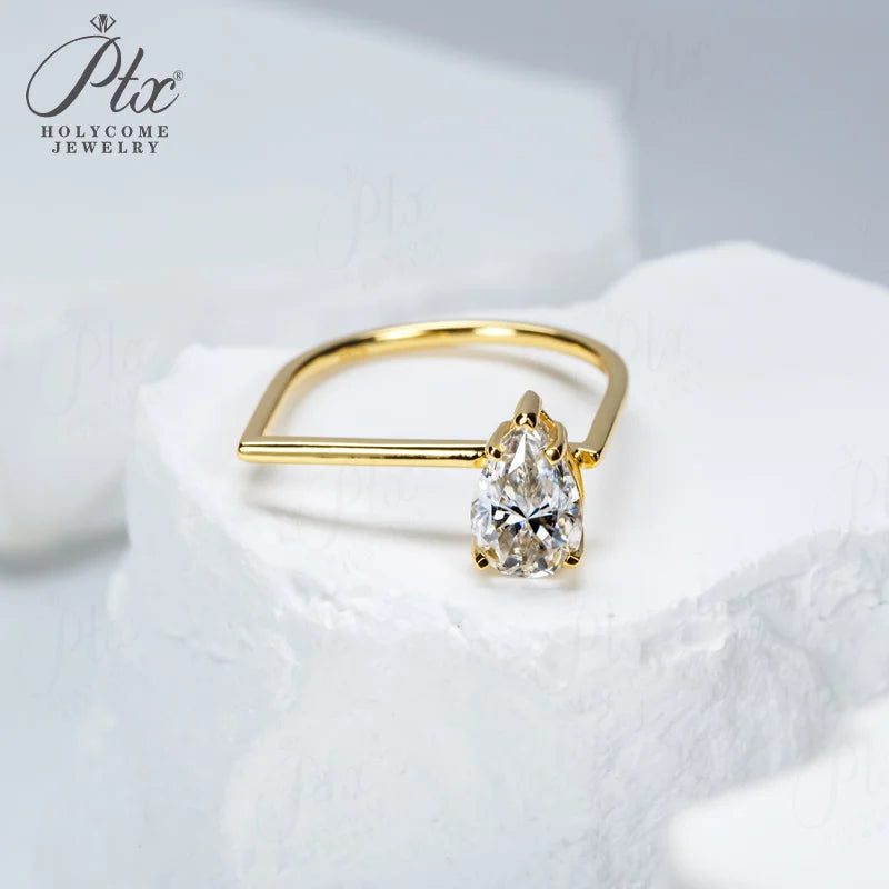 Moissanite Ring — Design 41 — view 2, SKU MOI023