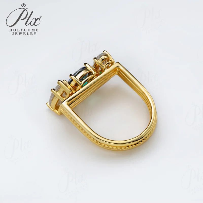 Moissanite Ring — Design 41 — view 4, SKU MOI023