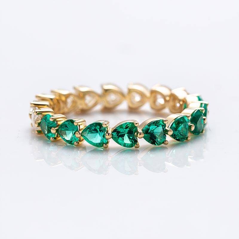 Heart Moissanite Ring — Design 43 — main, SKU MOI025