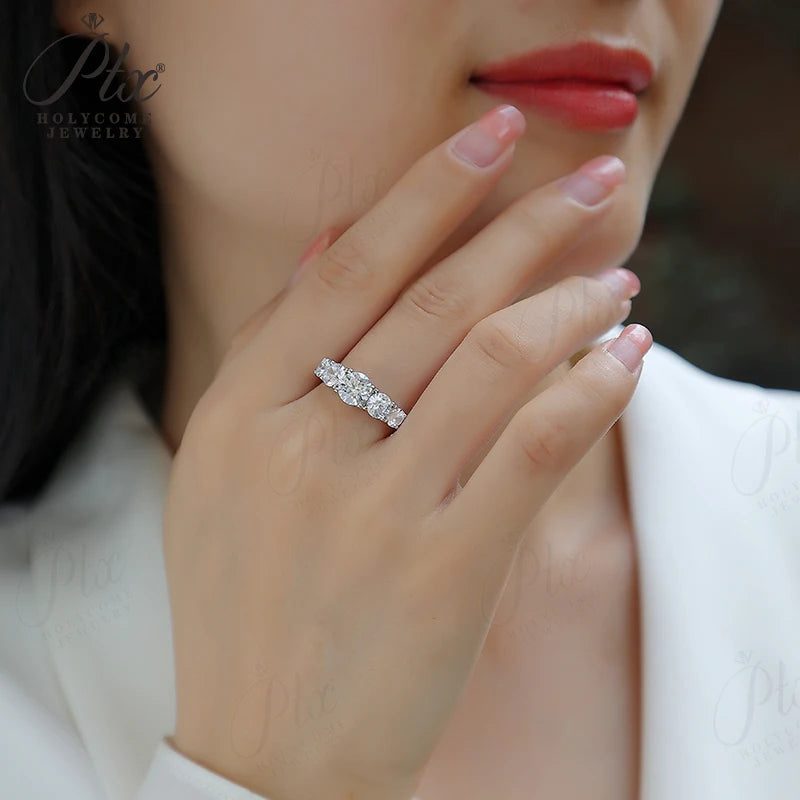 2.6ct Round Moissanite Ring, GRA Certified — view 2, SKU MOI031