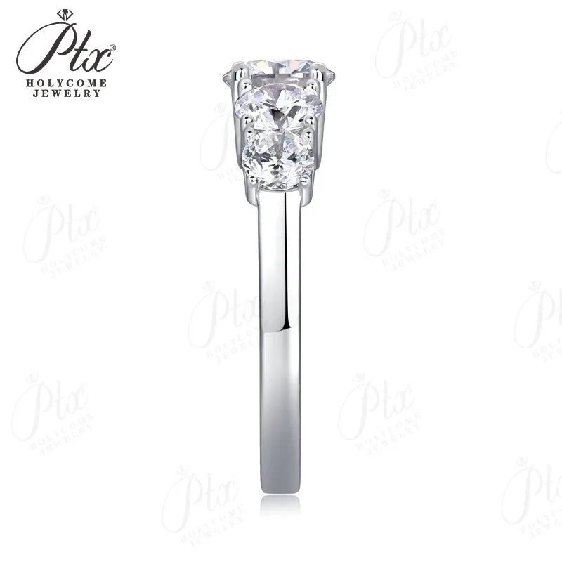 2.6ct Round Moissanite Ring, GRA Certified — view 3, SKU MOI031
