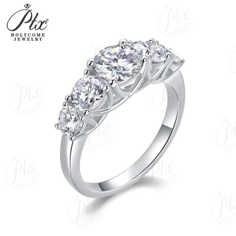 2.6ct Round Moissanite Ring, GRA Certified — view 4, SKU MOI031