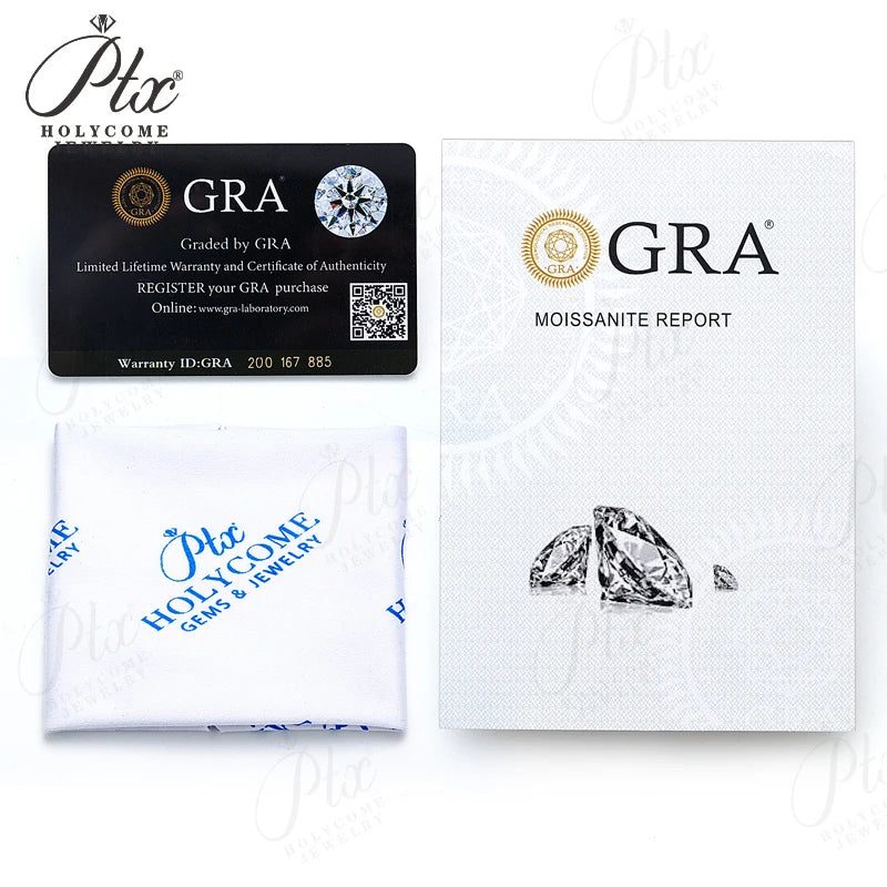2.6ct Round Moissanite Ring, GRA Certified — view 6, SKU MOI031