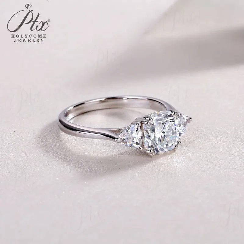2.6ct Cushion Moissanite Ring, GRA Certified — view 4, SKU MOI032