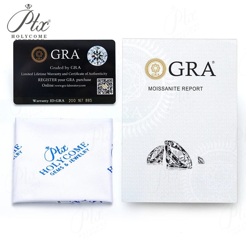 2.6ct Cushion Moissanite Ring, GRA Certified — view 6, SKU MOI032