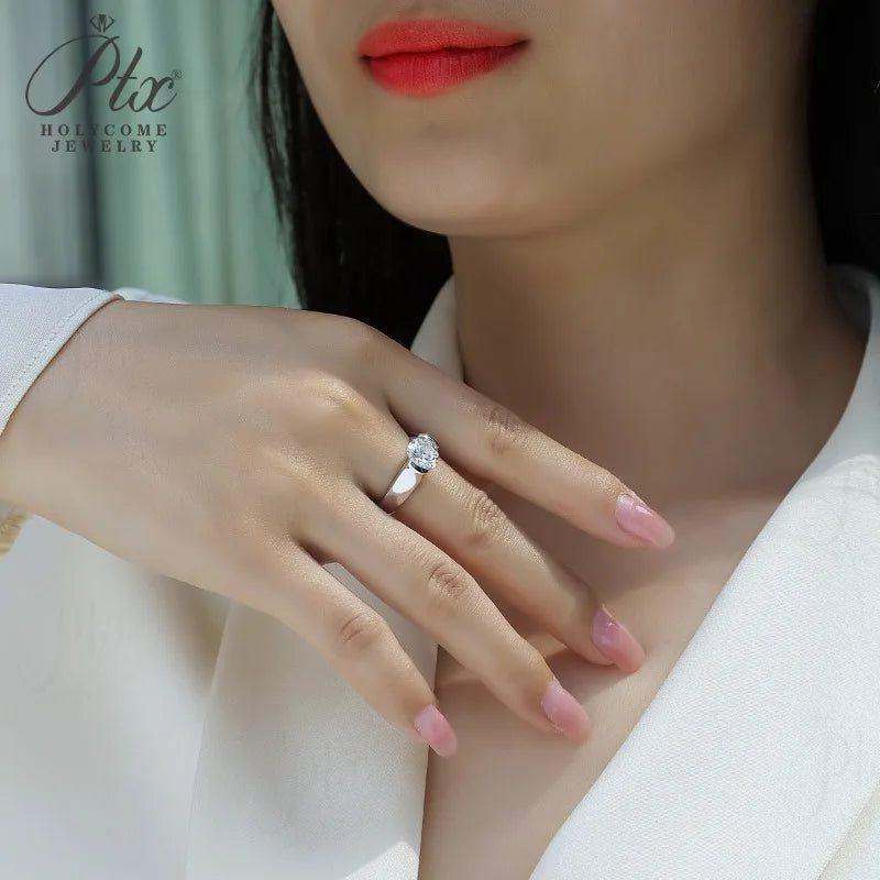 2ct Round Moissanite Ring, GRA Certified — Design 51 — view 5, SKU MOI033