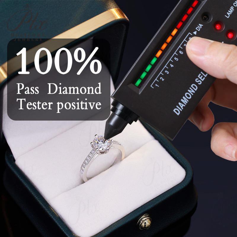 1ct Round Moissanite Ring — Design 54 — view 6, SKU MOI036