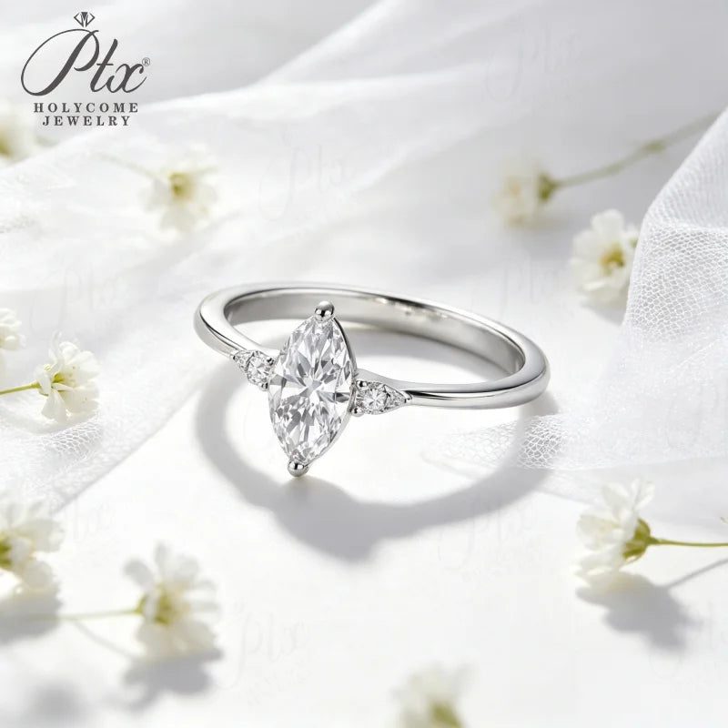 1ct Marquise Moissanite Ring, GRA Certified — main, SKU MOI037