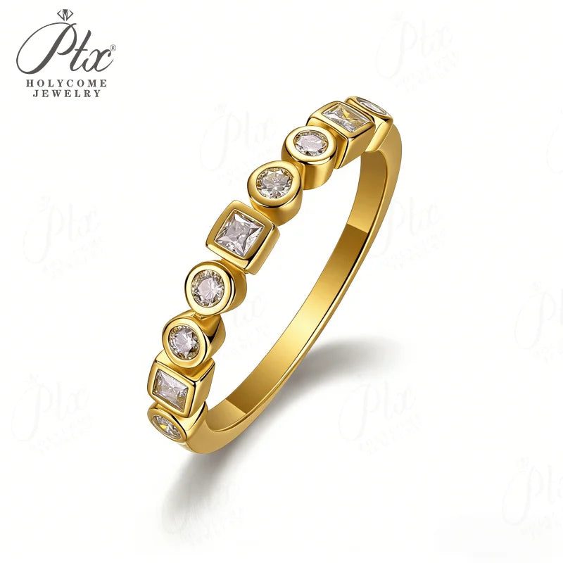 Round Moissanite Ring — view 2, SKU MOI040