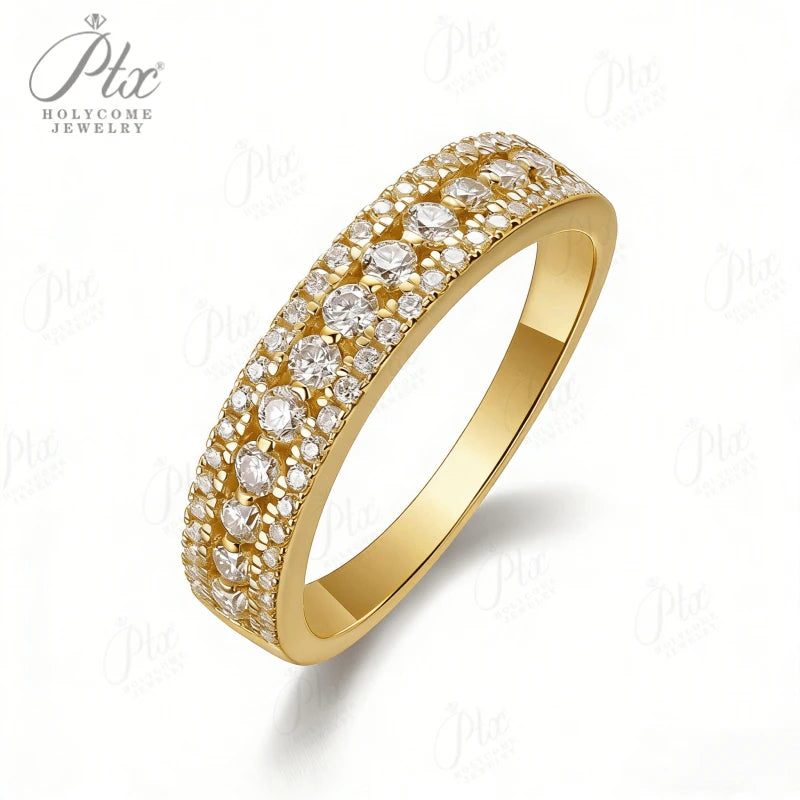 Round Moissanite Ring — Design 59 — view 2, SKU MOI041