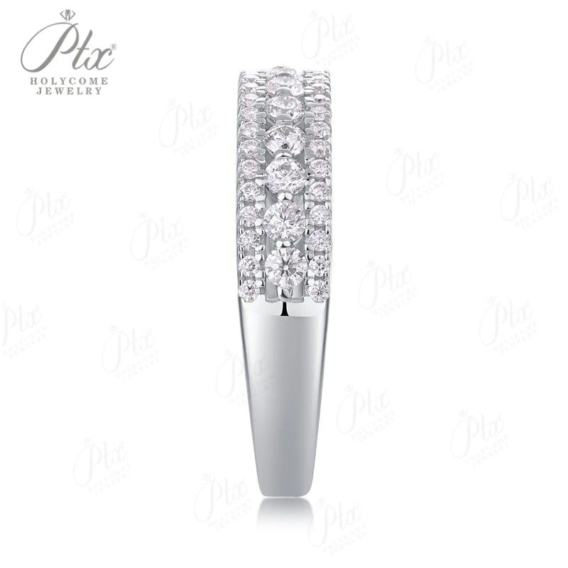 Round Moissanite Ring — Design 59 — view 6, SKU MOI041