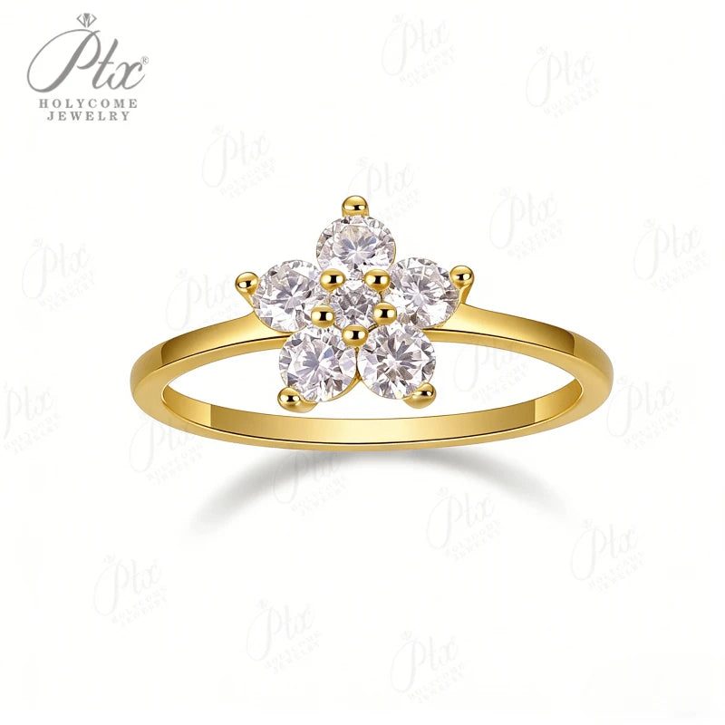 Round Moissanite Ring — Design 60 — view 2, SKU MOI042