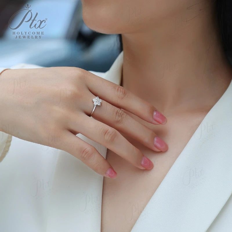 Round Moissanite Ring — Design 60 — view 3, SKU MOI042