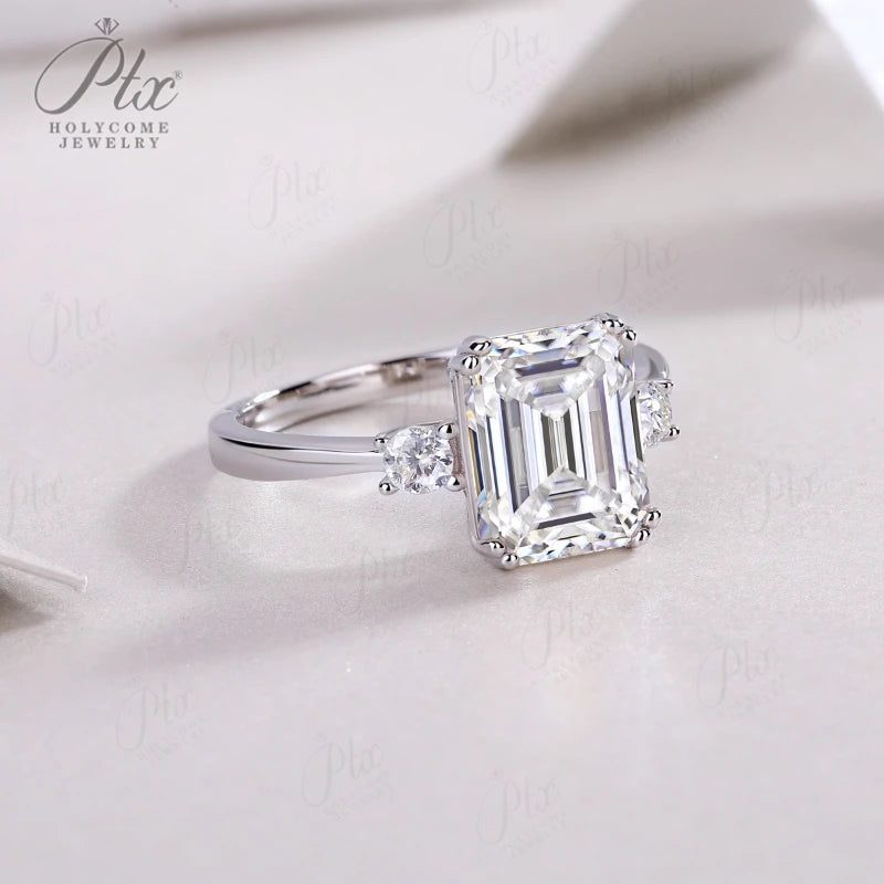 Moissanite Ring, GRA Certified — Design 65 — view 3, SKU MOI047