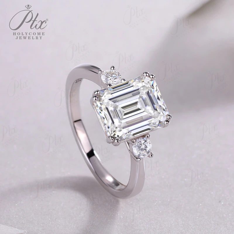 Moissanite Ring, GRA Certified — Design 65 — view 4, SKU MOI047