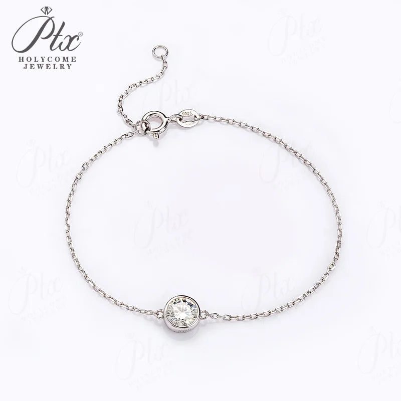 1ct Moissanite Bracelet, GRA Certified — view 2, SKU MOI048