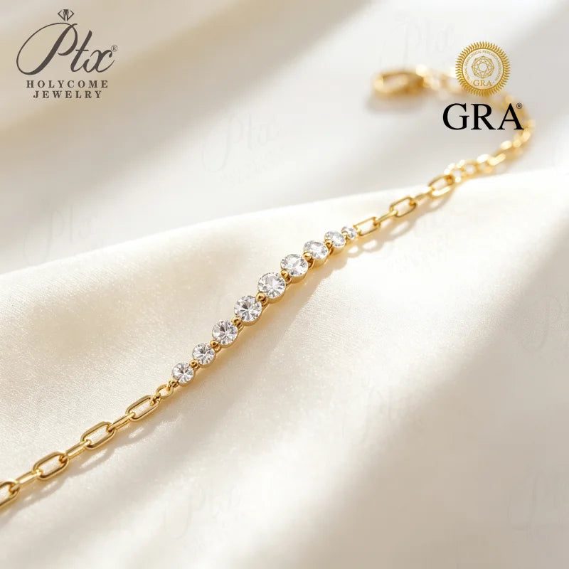 32.52mm Moissanite Bracelet, GRA Certified — view 2, SKU MOI050
